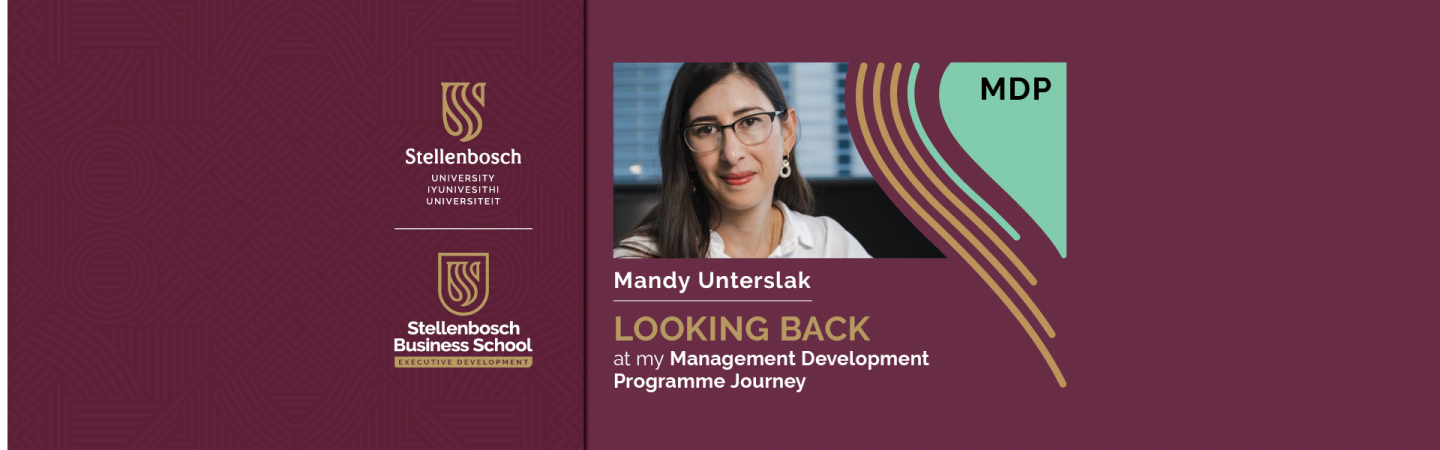 Management Development Programme feature: Mandy Unterslak