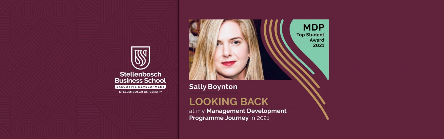 Management Development Programme Feature: Sally Boynton